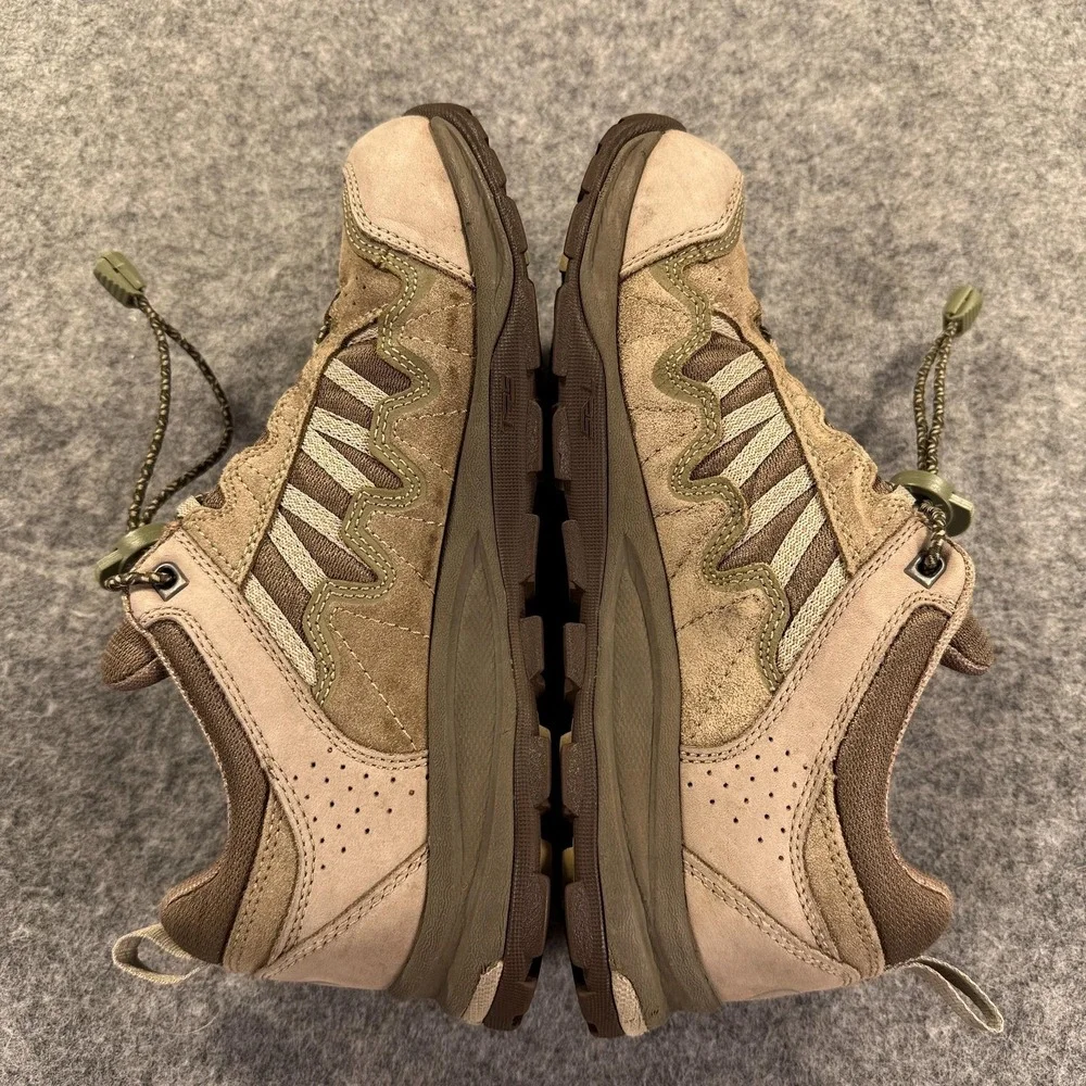 Tecnica Gore-Tex Shoes Womens Size 7.5 Brown Suede Low Top Hiking Trail Sneakers